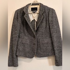 Banana republic Women’s tweed gray jacket size 0P